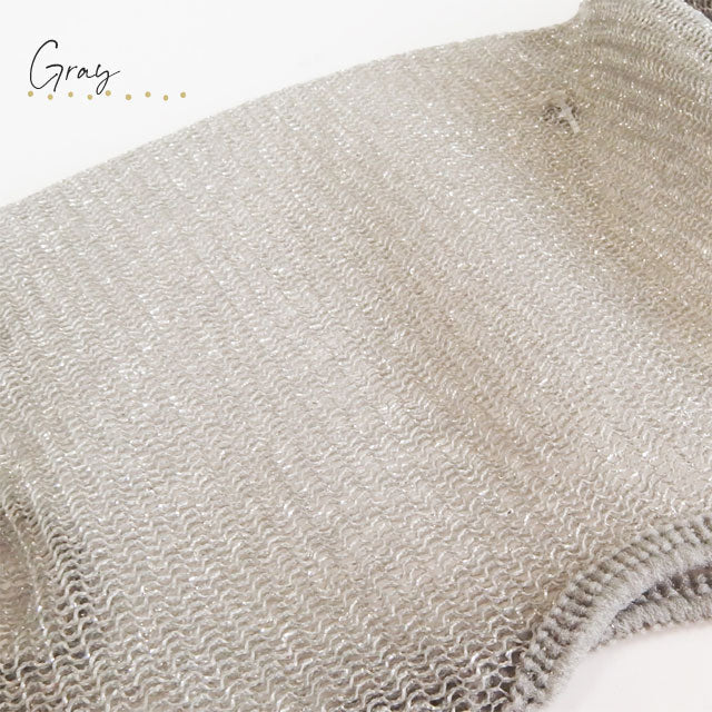 アームカバー 極薄 ストッキング UV チュールラメ メロー 50cm丈3双セット