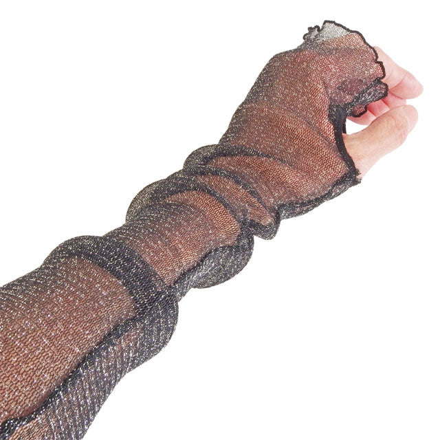 アームカバー 極薄 ストッキング UV チュールラメ メロー 50cm丈3双セット