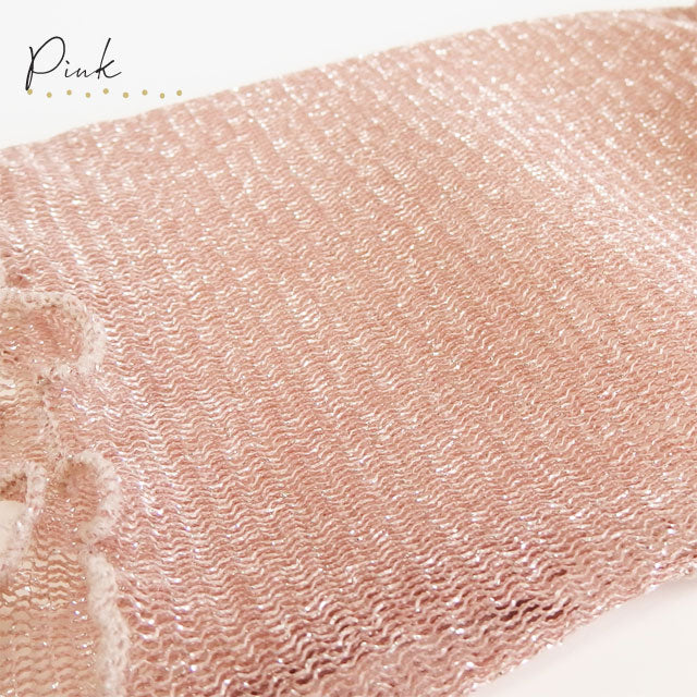 アームカバー 極薄 ストッキング UV チュールラメ メロー 50cm丈3双セット