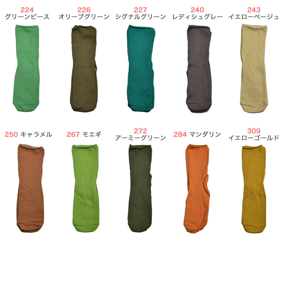 無地レディースソックス はだし+糸 同色3足セット サイズ22-25cm