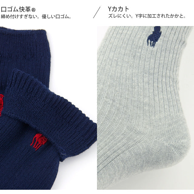 無地リブソックス-チャンピオンズスピリッツ*4足セット