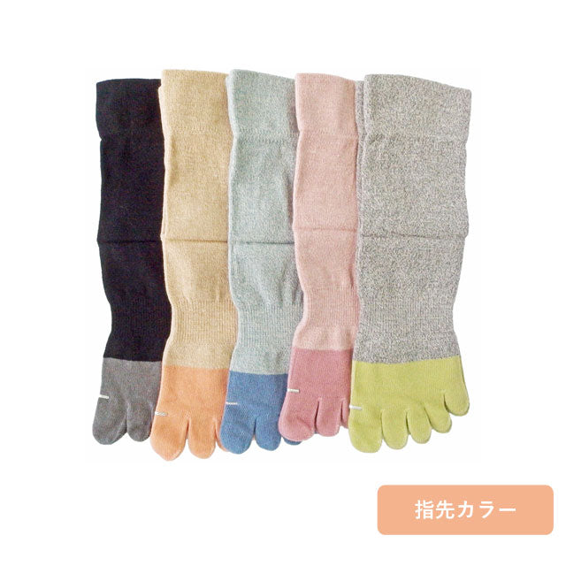 5本指レディースソックス オーガニックコットン  ４足セット