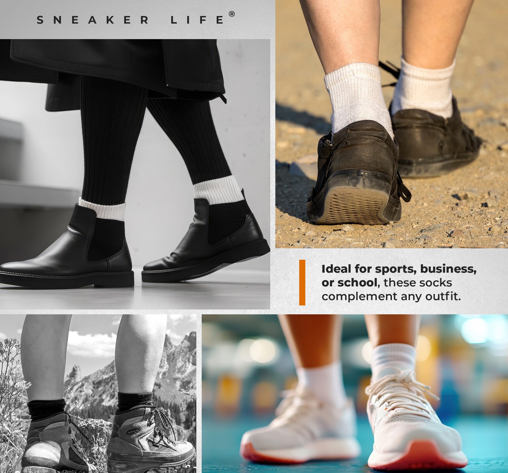 スニーカーソックス 3足セット S M L LL