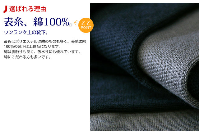 着圧ソックス メンズ ハイソックス ビジネスソックス 3足セット 表糸綿100% 綿100 着圧 抗菌防臭